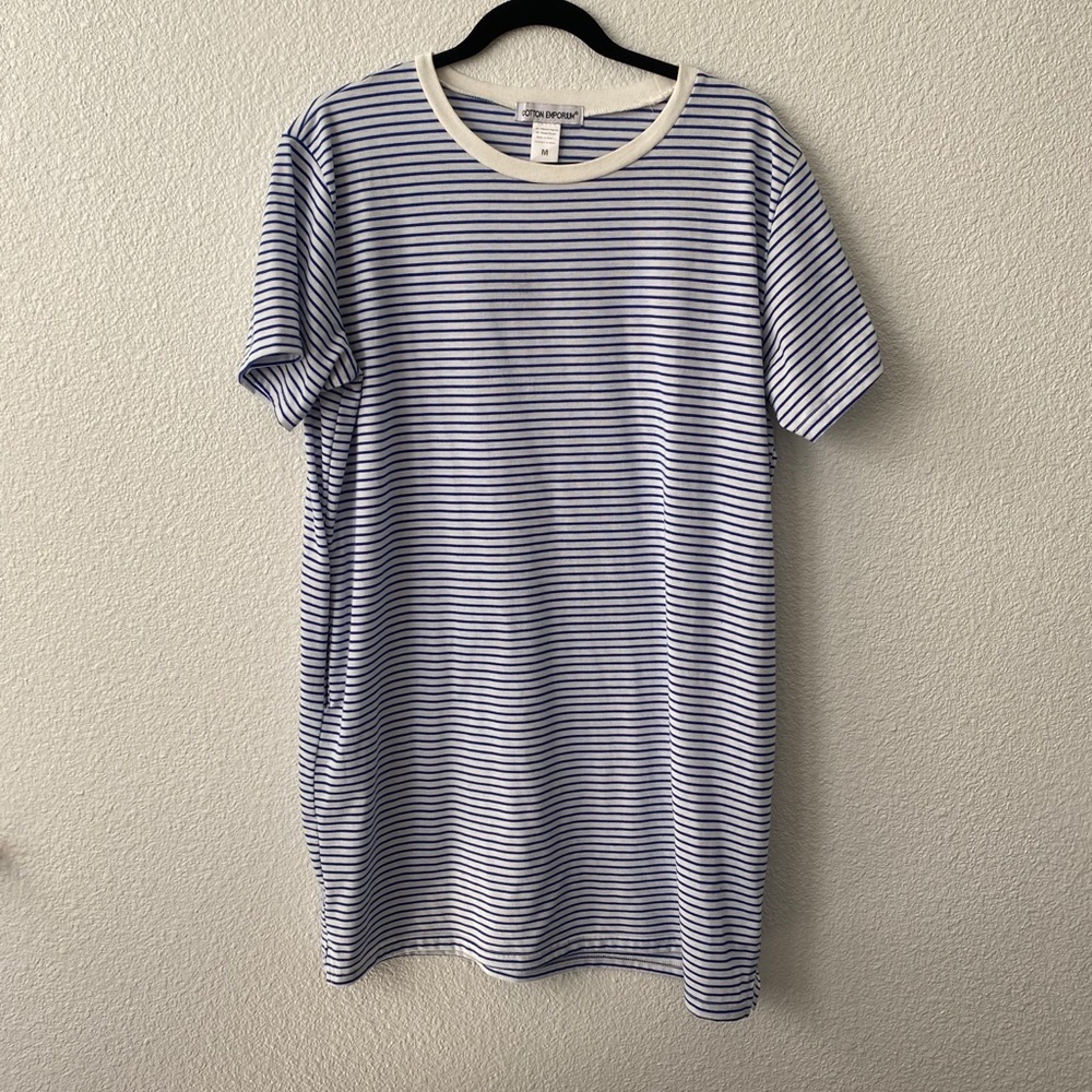 Stripped tshirt dress